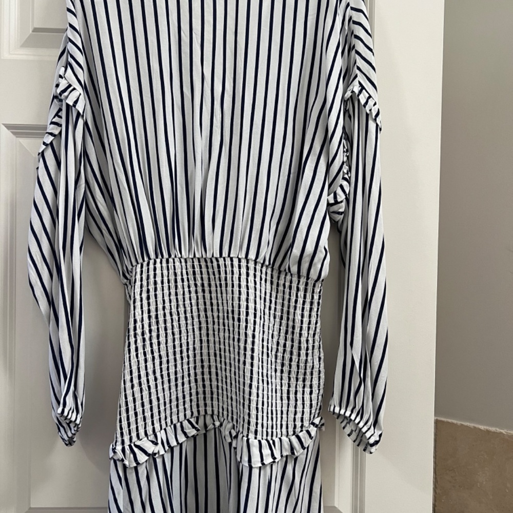 Blue and white summer dress - Picture 4 of 5